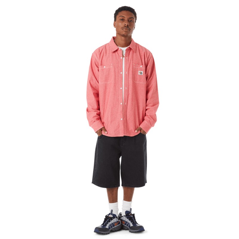 HUF CLASSIC H DOUBLE KNEE WORK SHORT (PT00342 BLACK)