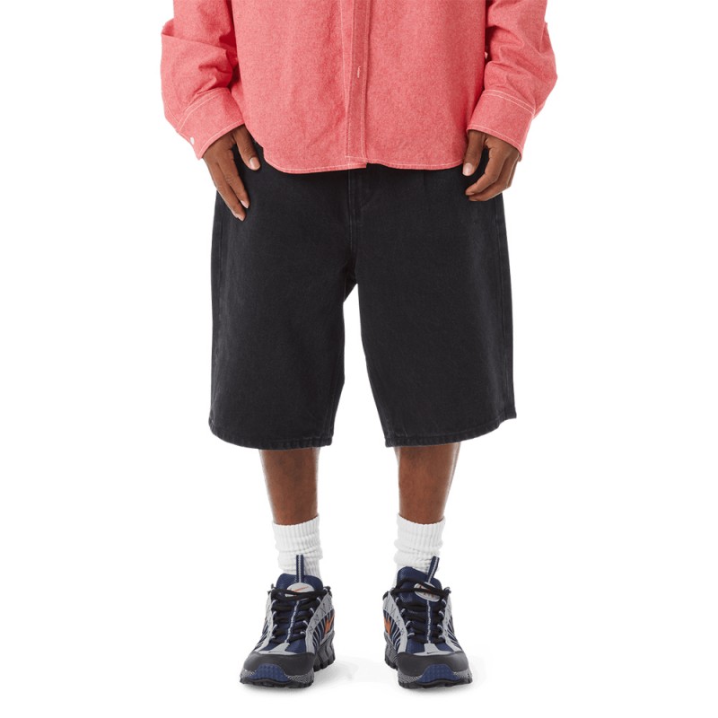 HUF CLASSIC H DOUBLE KNEE WORK SHORT (PT00342 BLACK)