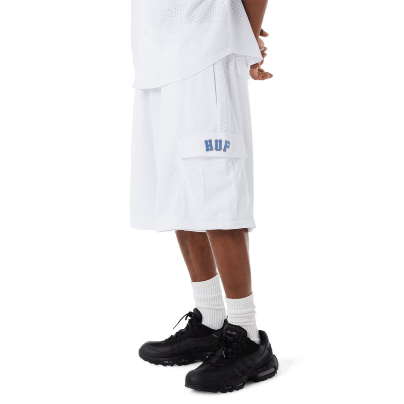 HUF ARCH MESH CARGO SHORT (PT00345 WHITE)