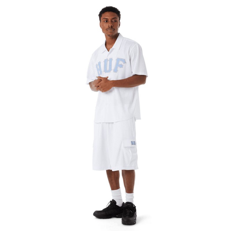 HUF ARCH MESH CARGO SHORT (PT00345 WHITE)