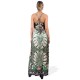 Peace and Chaos FOLIAGE SILKY DRAPE MAXI DRESS (S24950 TYPOS)