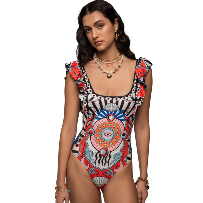 Peace and Chaos SURREALIST SWIMSUIT (S25100B TYPOS)
