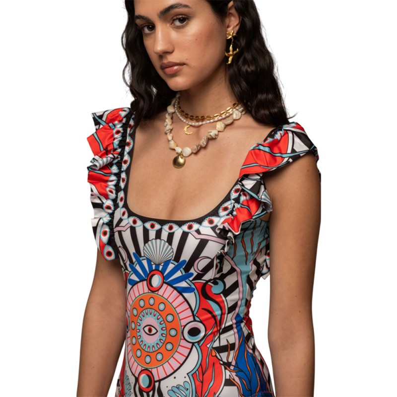 Peace and Chaos SURREALIST SWIMSUIT (S25100B TYPOS)