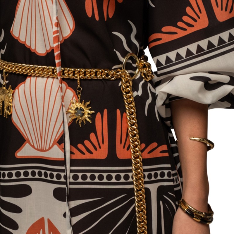 Peace and Chaos TRANQUILITY LONG DRESS - Viscose (S25963 TYPOS)