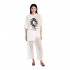 Peace and Chaos NATURALISTIC T-SHIRT - Cotton & Lace (S26204 WHITE)
