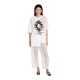 Peace and Chaos NATURALISTIC T-SHIRT - Cotton & Lace (S26204 WHITE)