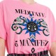 Peace and Chaos MANIFESTATION T-SHIRT - Cotton (S26226 PINK)
