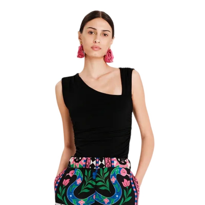 Peace and Chaos TEMPLE TOP - Tencel (S26238 BLACK)