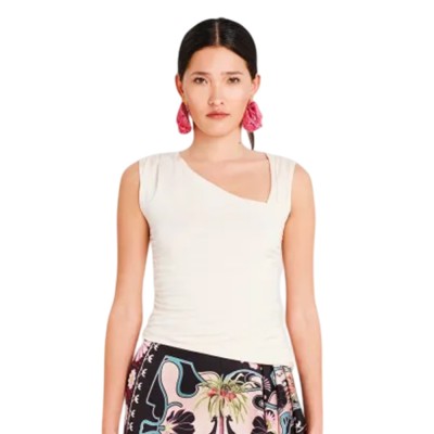 Peace and Chaos TEMPLE TOP - Tencel (S26238 OFF WHITE)