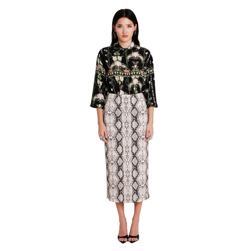 Peace and Chaos SERPENTINE MIDI SKIRT (S26302A TYPOS)