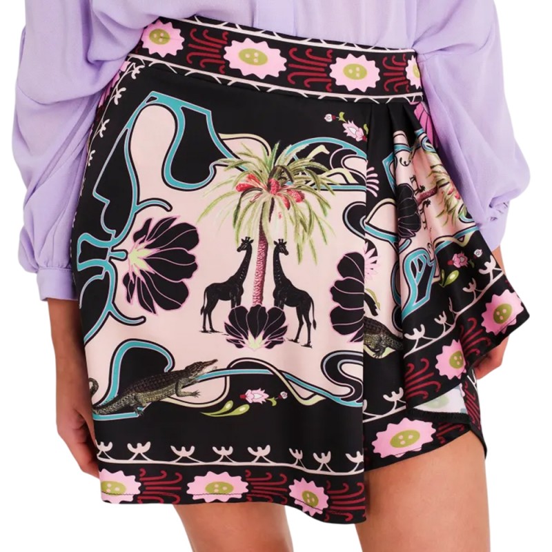 Peace and Chaos SANCTUARY WRAP MINI SKIRT - Silky (S26307 TYPOS)