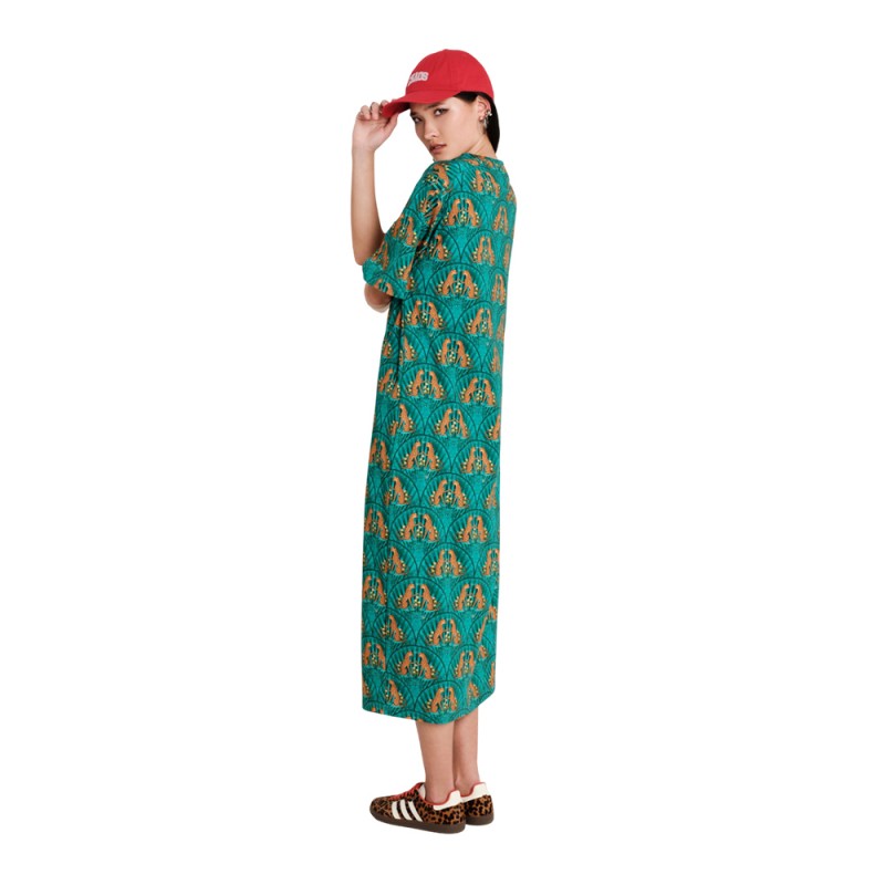 Peace and Chaos EMERALD DRESS - Cotton (S26907 TYPOS)