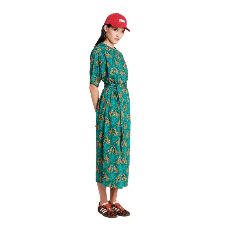 Peace and Chaos EMERALD DRESS - Cotton (S26907 TYPOS)