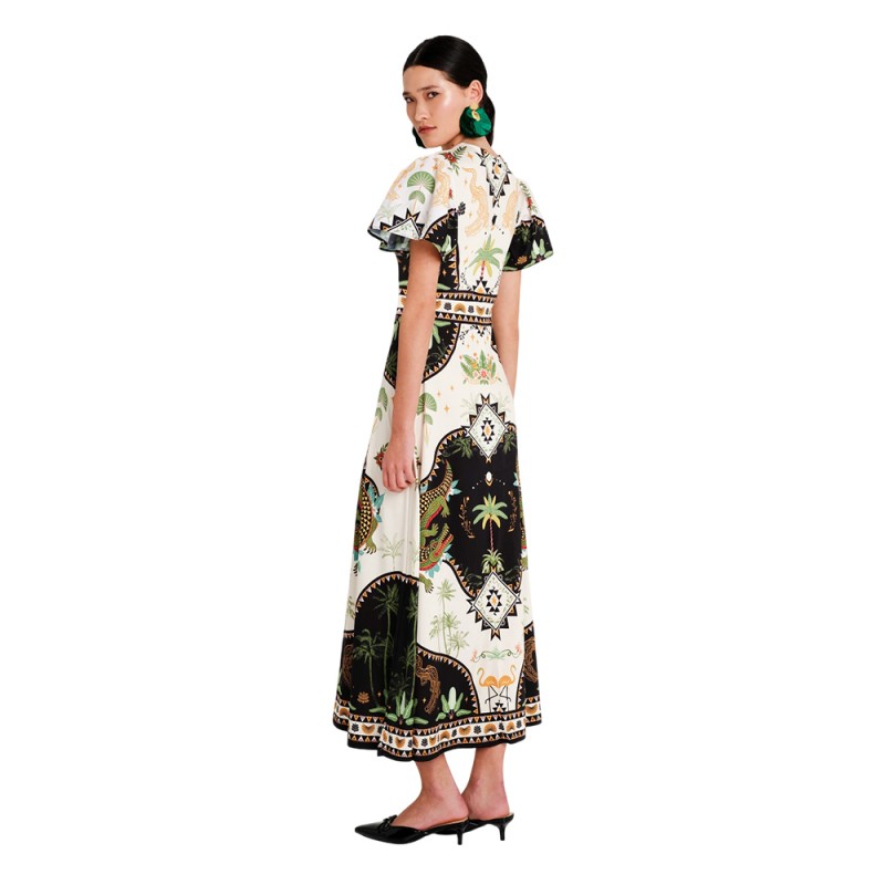 Peace and Chaos REPTILE LONG DRESS (S26922 TYPOS)