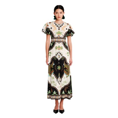 Peace and Chaos REPTILE LONG DRESS (S26922 TYPOS)
