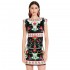 Peace and Chaos POMEGRANATE BODYCON DRESS (S26933 TYPOS)