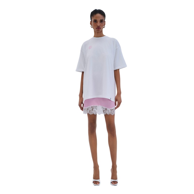 Combos SKIRT MINI SATIN LACE (S6ELSM0083 BABY PINK)