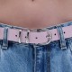 Combos BELT LEATHER V TIP (S6GRBE0096 BABY PINK)
