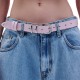 Combos BELT LEATHER V TIP (S6GRBE0096 BABY PINK)