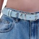 Combos BELT LEATHER V TIP (S6GRBE0096 LIGHT BLUE)
