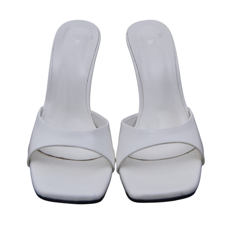 Combos MULES PATENT SQUARE TOE (S6PAMU0103 WHITE)