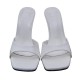 Combos MULES PATENT SQUARE TOE (S6PAMU0103 WHITE)
