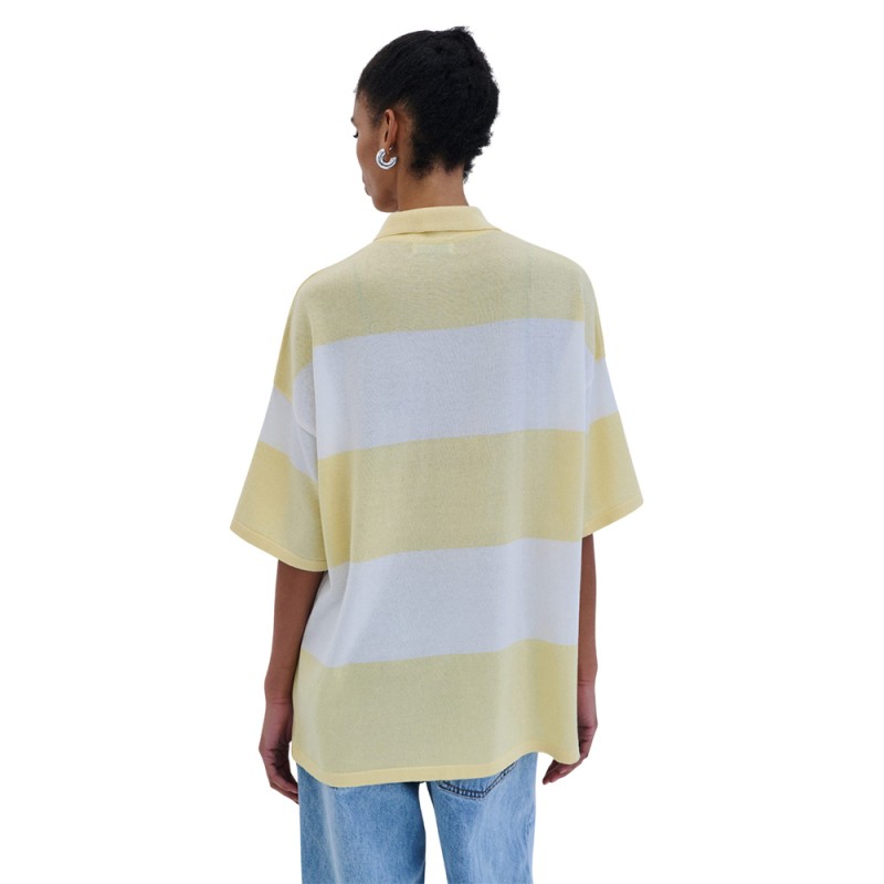 Combos BLOUSE POLO TWO-TONE (S6THBP0008 BANANA)