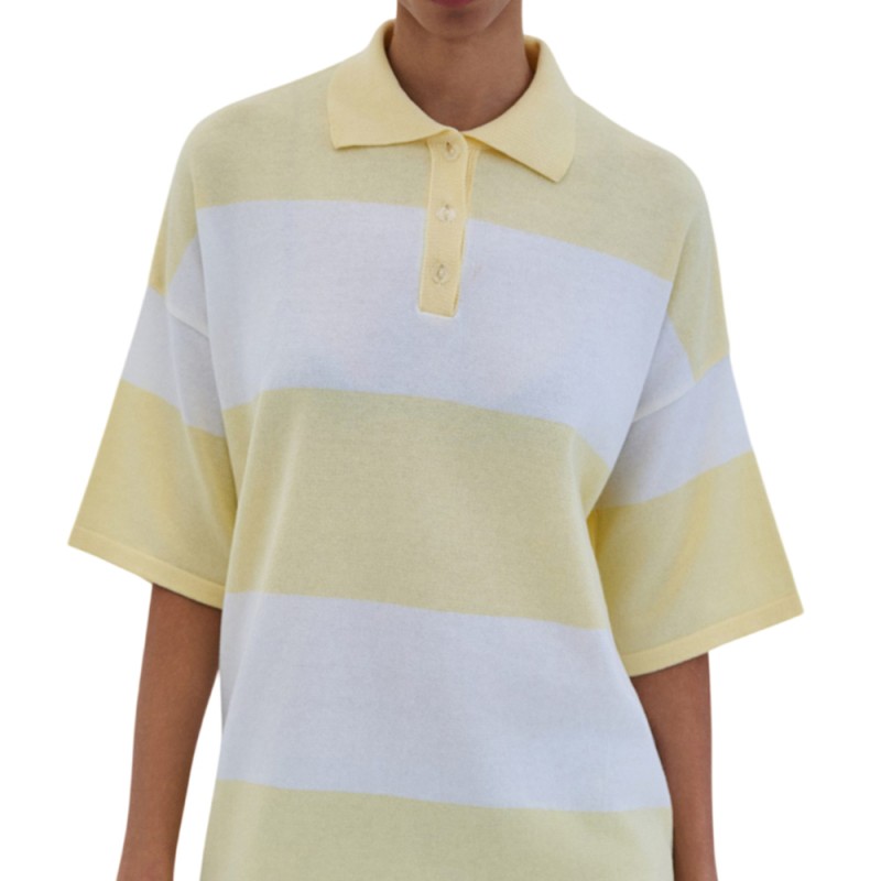 Combos BLOUSE POLO TWO-TONE (S6THBP0008 BANANA)