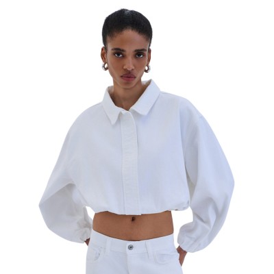 Combos DENIM JACKET CROP (S6TNDJ0048 WHITE)