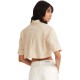 4Tailors The Parfait Cropped Shirt (SS25-074 BEIGE)