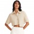 4Tailors The Parfait Cropped Shirt (SS25-074 BEIGE)