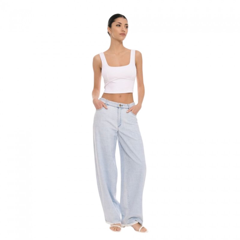 4Tailors Ringing Wide leg pants (SS26-004 DENIM)