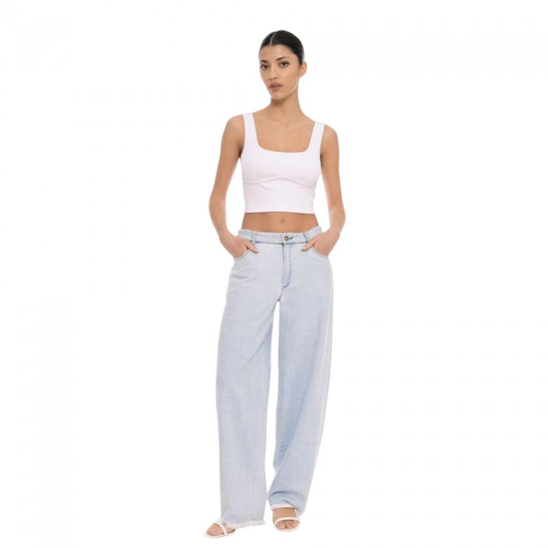 4Tailors Ringing Wide leg pants (SS26-004 DENIM)