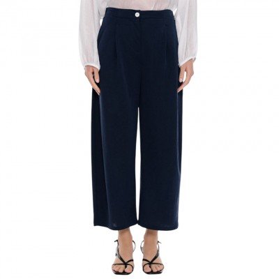 4Tailors Operator Cropped Pants (SS26-031 NAVY)