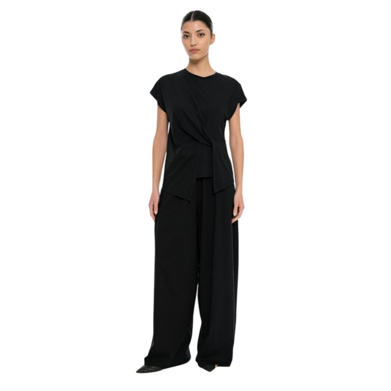 4Tailors Connect me Knot Top (SS26-174 BLACK)