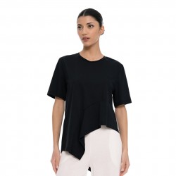 4Tailors Connect me Ruffle Top (SS26-176 BLACK)