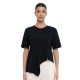 4Tailors Connect me Ruffle Top (SS26-176 BLACK)