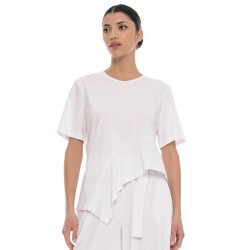 4Tailors Connect me Ruffle Top (SS26-176 WHITE)