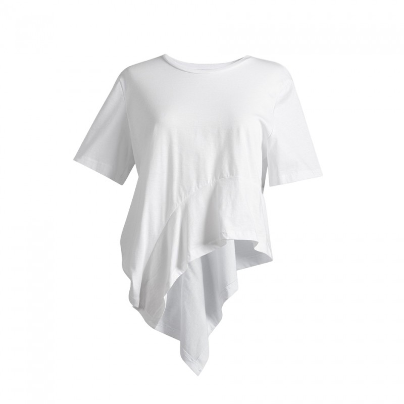 4Tailors Connect me Ruffle Top (SS26-176 WHITE)