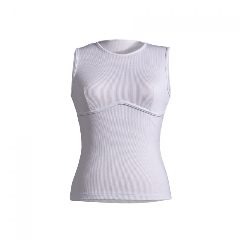 4Tailors Afterring Sleeveless Top (SS26-240 WHITE)