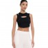 4Tailors Afterring Asymmetrical Crop Top (SS26-241 BLACK)