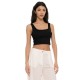 4Tailors Afterring Crop Top (SS26-243 BLACK)