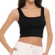 4Tailors Afterring Crop Top (SS26-243 BLACK)