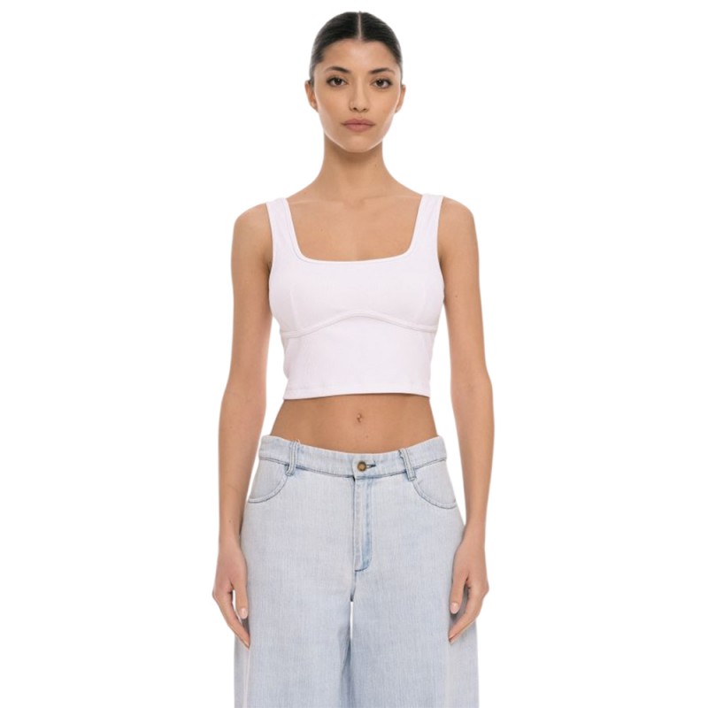 4Tailors Afterring Crop Top (SS26-243 WHITE)