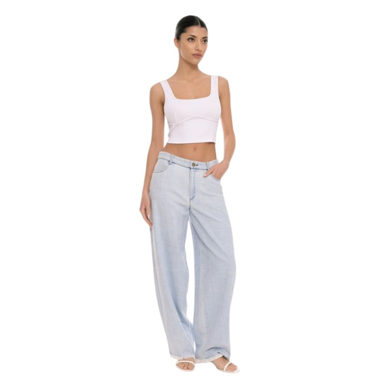 4Tailors Afterring Crop Top (SS26-243 WHITE)