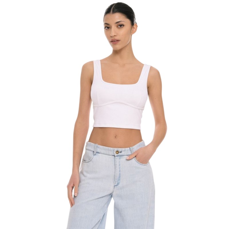4Tailors Afterring Crop Top (SS26-243 WHITE)