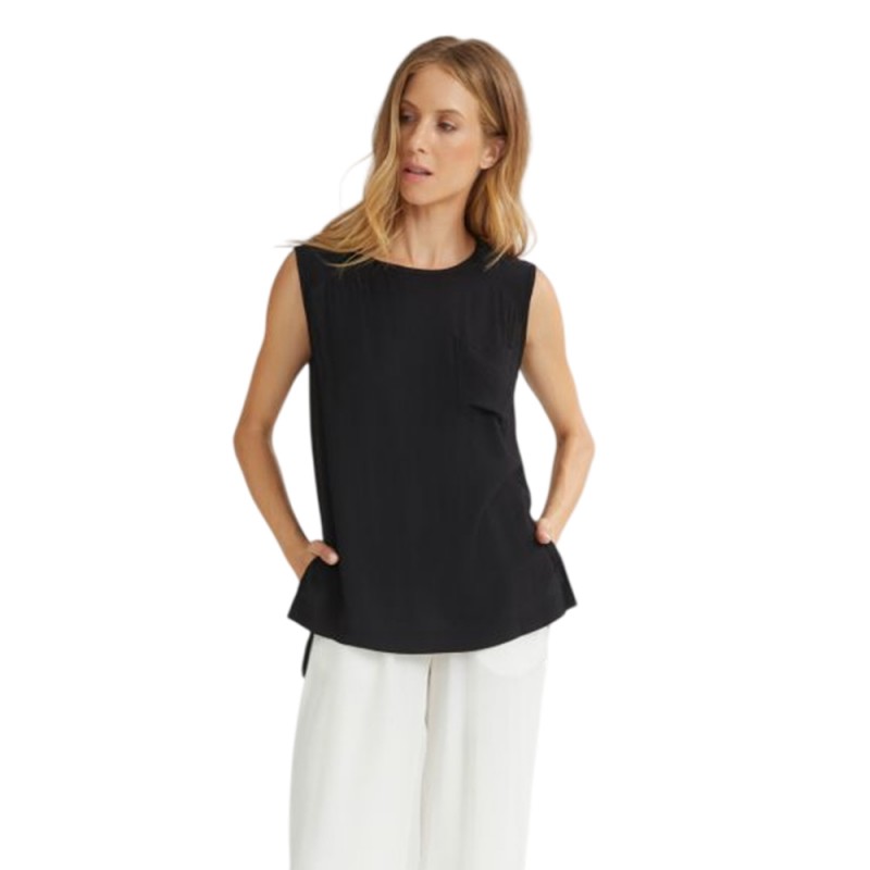 4Tailors Afterring Off Shoulders Top (SS26-247 BLACK)