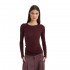 Sun Set Go SARAH LONGSLEEVE TOP (SSGFW26002 Bordeaux)