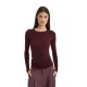 Sun Set Go SARAH LONGSLEEVE TOP (SSGFW26002 Bordeaux) Sun Set Go SARAH LONGSLEEVE TOP (SSGFW26002 Bordeaux)