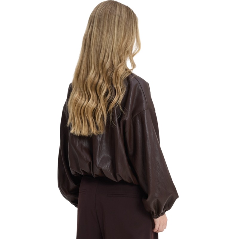 Sun Set Go CHARLIE BOMBER JACKET (SSGFW26008 Brown)